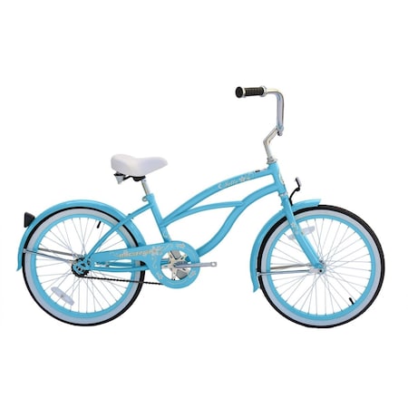 Micargi Female Single Speed Stainless Steel Jetta Beach Cruiser, Baby Blue JETTA-F-BBL
